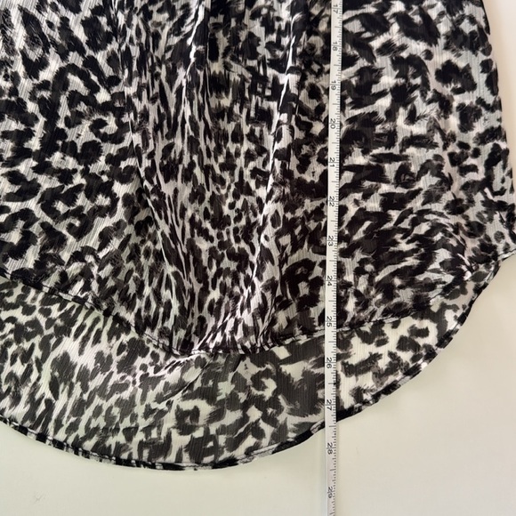 Ana Sheer Leopard Blouse Size M - Picture 9 of 9